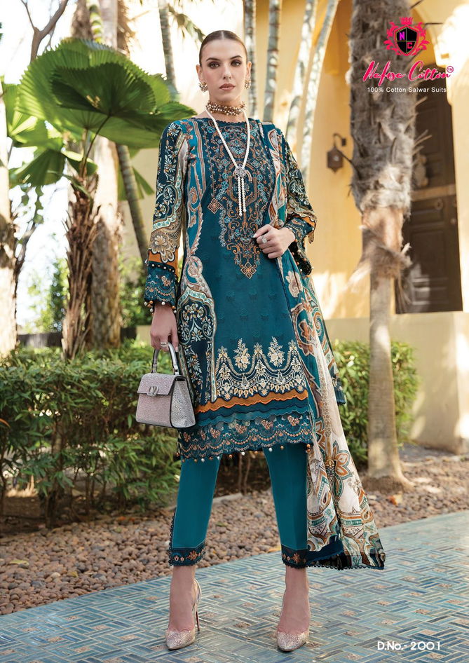 Safina Vol 2 By Nafisa Karachi Cotton Dress Material Catalog
